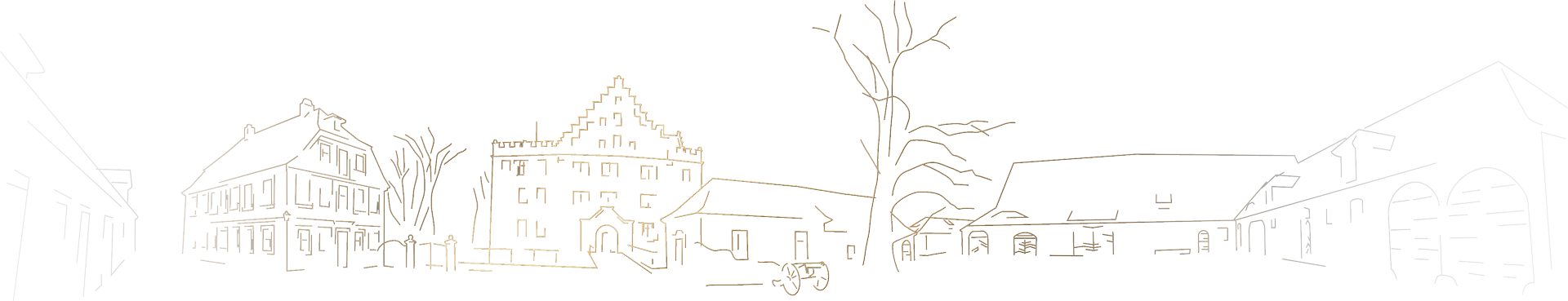 Umrissgrafik Schloss Unternzenn
